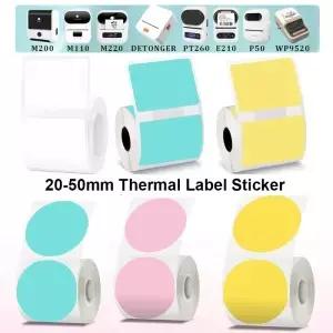 열 라벨 프린터 스티커 자기 접착 열전사 용지 호환 Phomemo M110 M220 M200 E210 P50 DETONG P1 WP9520