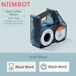 NIIMBOT B18 라벨링 리본 열 전사 프린터 및 컬러 리필 테이프 오래 지속되는 변색 방지 1PC