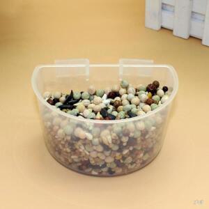 270F 5pcs 조류 급수기 요리 케이지 컵 컵 플라스틱 그릇 앵무새 음식 새장 설치가