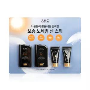 AHC 마스터즈 에어 리치 선스틱 더블 기획 세트 (선스틱 22gx2 + 선크림 10gx2) - R