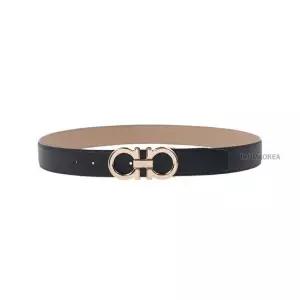 페라가모 MUST IT_ SS25 남성 리버서블 간치니 벨트 67 9710 NERO BEIGE 0764161