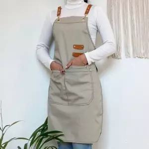 데일리앤코 가죽끈무지앞치마