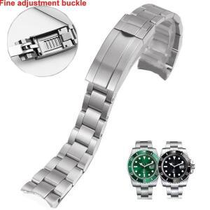 롤렉스 SUBMARINER DAYTONA 요트 마스터 GMT 시계 밴드 스트랩 글라이드락 클래스프 스테인레스 스틸 팔찌