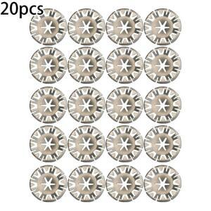 20Pcs 언더 트레이 배기 열 실드 금속 스프링 와셔 고정 클립 너트 절연 클램프 자동차 부품 준비