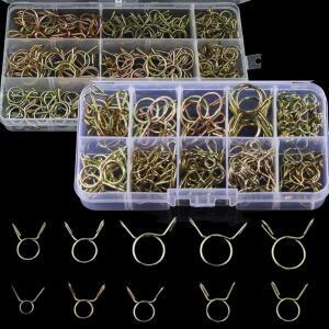 250/126PCS 스프링 연료 호스 클립 5mm -14mm 실리콘 파이프 클램프 바이크 오토바이 보트 용 재사용 가능