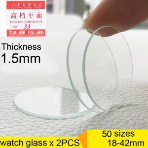 스마트 워치 교체 유리 크리스탈 렌즈 거울 시계 수리 도구 두께 1.5mm 18mm-42mm 2개