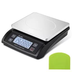 텔레글로우 대형 디지털 66파운드 30kg 저울 반죽 퍼 리스 빵 LCD 상업용 베이킹 조리용 계량 장치 포함
