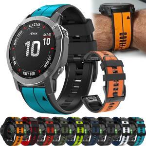 Garmin Fenix 7X 7 Pro 6 6X 5X 5 Plus 사파이어 솔라 시계 스트랩 팔찌 퀵 릴리스 26mm 실리콘 밴드 손