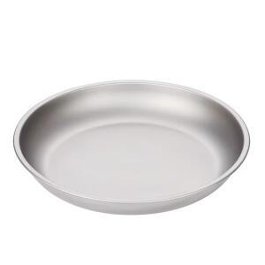 Tiartisan 티타늄 초경량 휴대용 야외 캠핑 서리로 덥은 라운드 플레이트 220mm 초대형 과일 샐러드 저녁