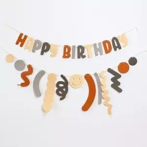 펠트풍선생일가랜드(브라운) (W99CFFB)