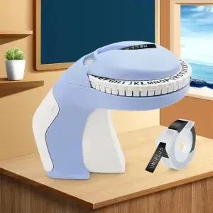 휴대용 라벨 프린터 B90 수동 타자기 DIY 3D 엠보싱 테이프 메이커 스티커 미니 기계