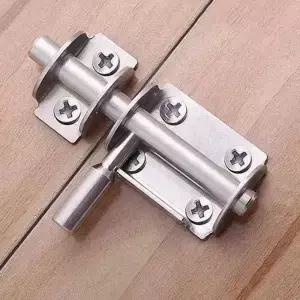 PCS 도어 래치 솔리드 슬라이딩 볼트 Hasp 홈 하드웨어 게이트 안전 화장실 장치