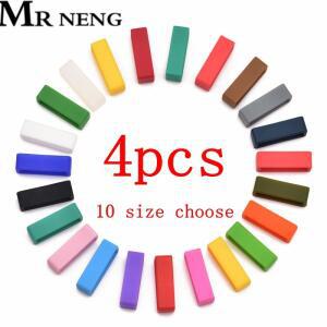 4Pcs 화이트 블랙 시계 밴드 12 14 16 18 20 22 24 26 28 30mm 스트랩 루프 링 실리콘 고무 액세서리 홀더