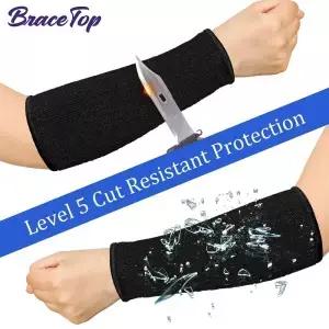타박상 절단 용 BraceTop 팔 보호대 내열성 슬리브 보호용 팔뚝 요리 원예