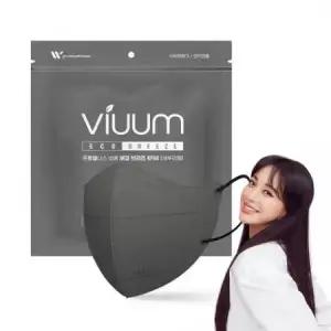Viuum 에코 브리즈 새부리형 마스크 대형 KF94, 25개입, 그레이, 1개 one option