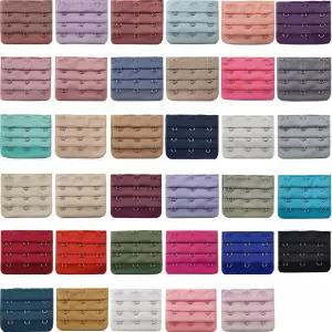 RONYOUNG 35PCS 여성용 브라 익스텐더 모듬 색상 3줄 x 3훅 간격 신축성 있는 스트랩 플러스 사이즈