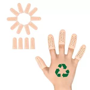JWHOO 젤 핑거 코트 호흡 가능 라텍스 프리 구멍이 있는 프로텍터 14PCS 실리콘 장갑 손 용 커버 트리거