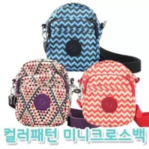 컬러 패턴 미니 크로스백 가방 BG123) 캔버스가방