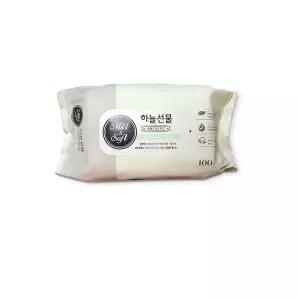 하늘선물 물티슈 (100매 리필형) 아기물티슈 ScK26LbN