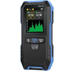 EMF 미터 곡선 모드를 갖춘 전자기 방사선 검사기 휴대용 디지털 4 IN 1 충전식 검출기 가정용 검사 사무실 야외 및 유령 사냥을 위한 훌륭한 검사기 cXO