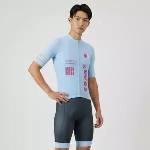 MCN 페일 스카이 반팔져지+4부빕 여름 자전거의류 세트
