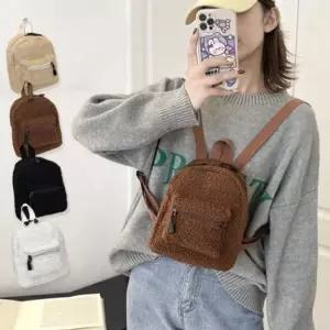 패션가방 뽀글이 여성 미니 여자 백팩 데일리백 대학생백팩