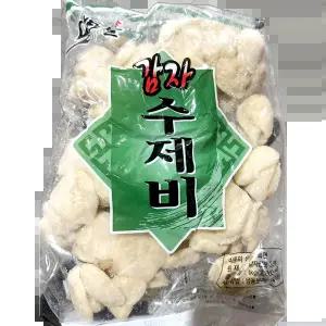 백미 감자수제비 1K 식당용 식당용 행사용간식 회식용 감칠맛 포장용