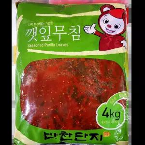 반찬단지 깻잎양념무침 4K 식당용 배달전문점 매운맛 곰탕용 한식집 장어탕