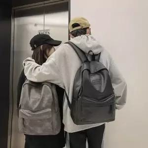 백팩 남성 여성 가방 레더 심플 캐주얼 학원 책 트레블러 캐주얼 슬링백 대학 패션잡화