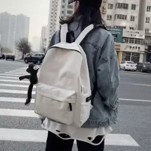 백팩 캐주얼 2컬러 남녀공용 베이직 커플 가방 크로스백 학생 남성 여성백팩 여자백팩