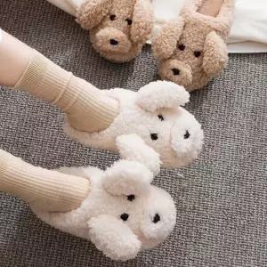 여성 방한 푹신한 거실화 층간소음 샌들 털 실내화 털신발 털슬리퍼 겨울슬리퍼