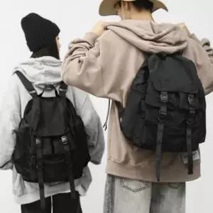 백팩 남녀공용 캐주얼 패션 가방 올블랙 포켓 데일리 책 여성백팩 여자백팩