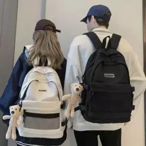 백팩 남자 여자 학생 캐주얼 메쉬 멀티 포켓 패션 학생 가방 신학기 캐주얼 여성백팩