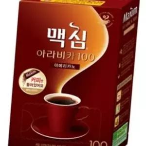 인스턴트 맥심 아라비카 아메리카노 스틱 맥심 아라비카 블랙 커피 100개