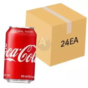 코카콜라 콜라 355ml 캔 24개입 (1BOX) 탕비실음료수 사무실음료수 음식점 후식음료