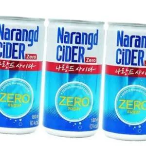 탄산 음료 캔 음료 제로 대량 음료수 업소용 180ml 제로칼로리 무보존료 사무실 무설탕 사이다 음식점