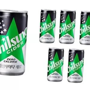 제로 사이다 음료 250ml 6캔 청량음료 탄산음료 세트