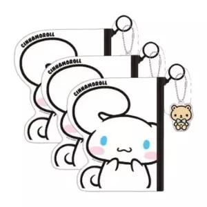 산리오 투명 플랫 파우치 3P 키링 포함 동전 지갑 백참 소지품 보관 작은파우치 소형파우치