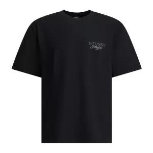 체스트 로고 코튼 크루넥 티셔츠 1905110BLAC BLACK