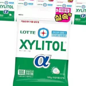 롯데 자일리톨 껌 알파 오리지날 195g 리필x6개