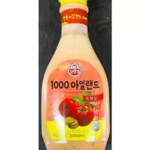 샐러드용 오뚜기 사우전드 아일랜드 드레싱 새콤 오뚜기 드레싱 야채 500g