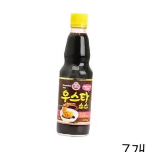 오뚜기 우스타소스 415g X 7개 스테이크 오므라이스소스 우스터소스 찹스테이크소스