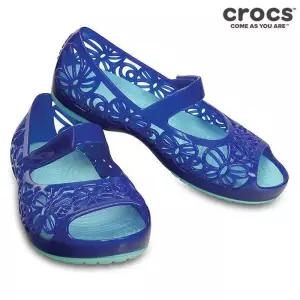 [크록스]크록스키즈슬리퍼 샌들 PQK 203281-4CT Crocs Isabella Jelly Flat PS CrBlIb