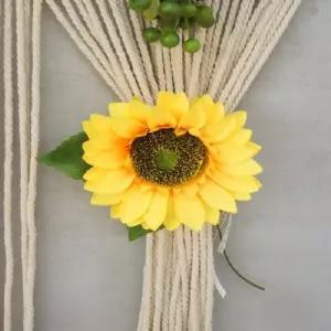 해바라기 커튼 집게 1P