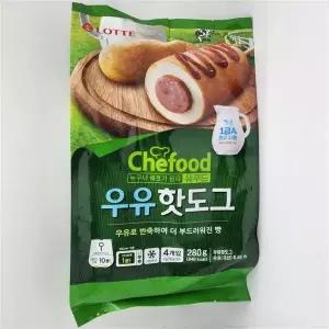 롯데 우유핫도그 280g