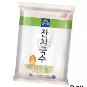 WL 면사랑 잔치국수 소면 3kg X 2개 대용량 업소용 식당용식자재 비빔국수면 소면레시피