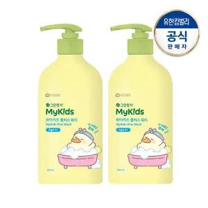 [그린핑거]New 그린핑거 마이키즈 플러스 푸아 워시500mlX2개