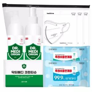 닥터메디 방역키트 위생 2-2호 구성품변경가능 완포장발송 선물 기프트세트 KF94마스크 새부리형 휴대용티