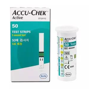ROCHE 아큐첵 액티브 혈당시험지/측정검사지 1박스 50매 체크지 혈당지 / 25년12월