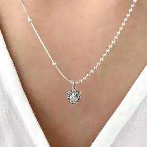 액세서리 Antique heart necklace (Silver925)